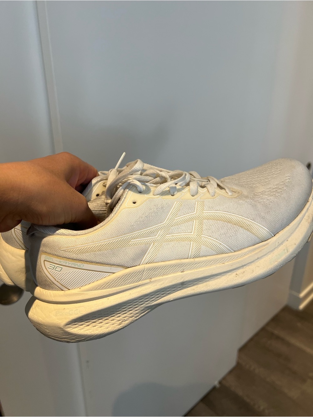Asics Men's All-White Athletic Running Shoes